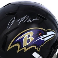 Rashod Bateman Baltimore Ravens Autographed Riddell Speed Replica Helmet