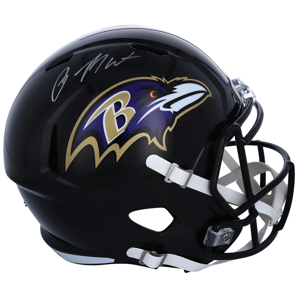 Rashod Bateman Baltimore Ravens Autographed Riddell Speed Replica Helmet