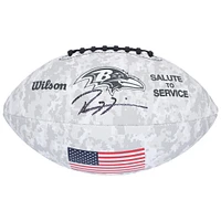 Ray Lewis Baltimore Ravens Autographed 2024 Salute To Service Wilson Football 