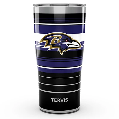 Corbeaux de Tervis Baltimore 20 oz. Gobelet Hype Stripe en acier inoxydable