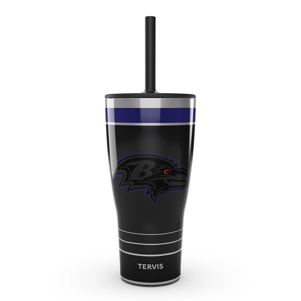 Tervis Ravens de Baltimore 30oz. Gobelet de jeu de nuit avec paille