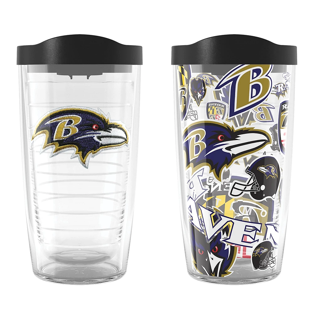 Tervis Baltimore Ravens Two-Pack 16oz. Allover Classic Tumbler Set