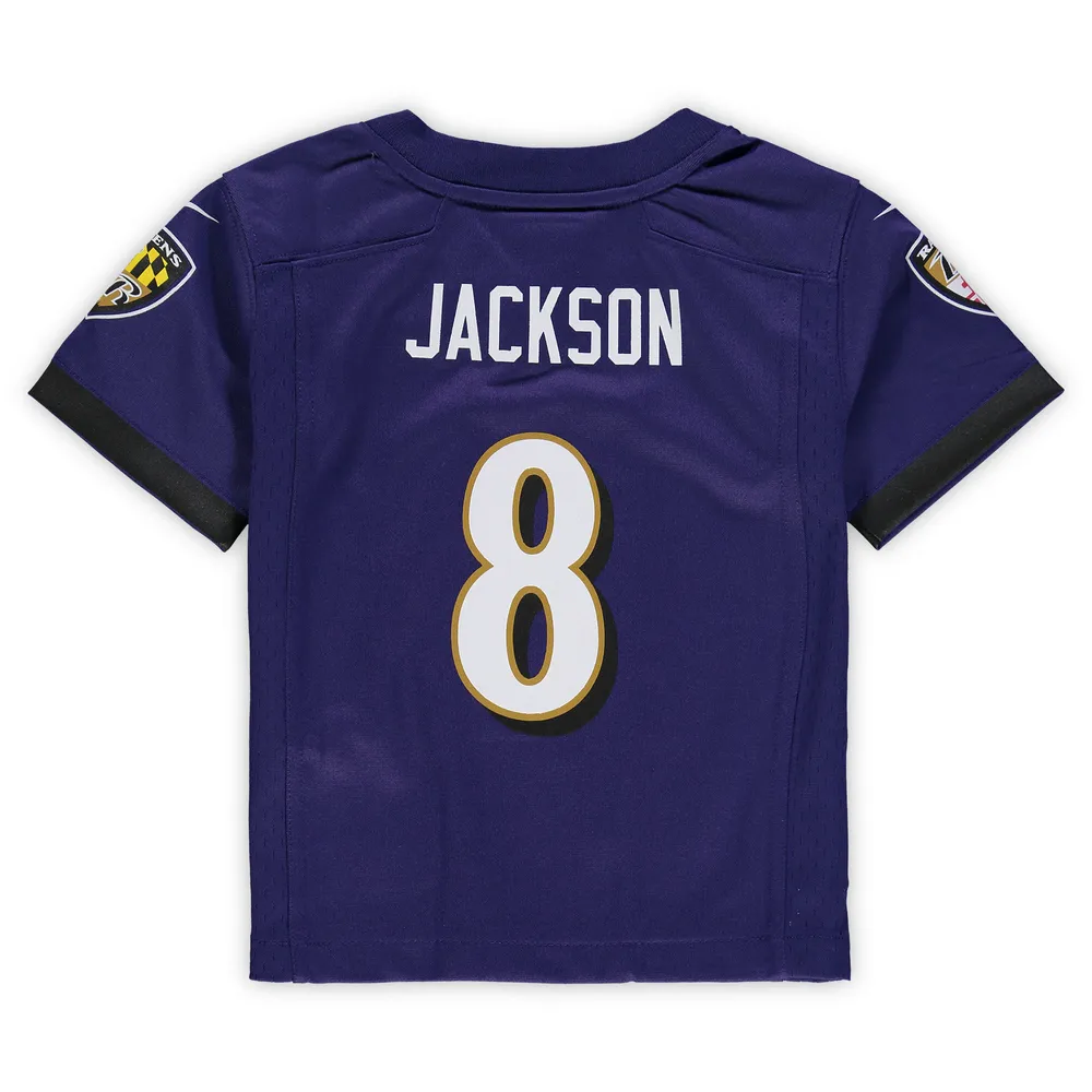 Maillot de match Nike Lamar Jackson violet des Ravens Baltimore pour tout-petit