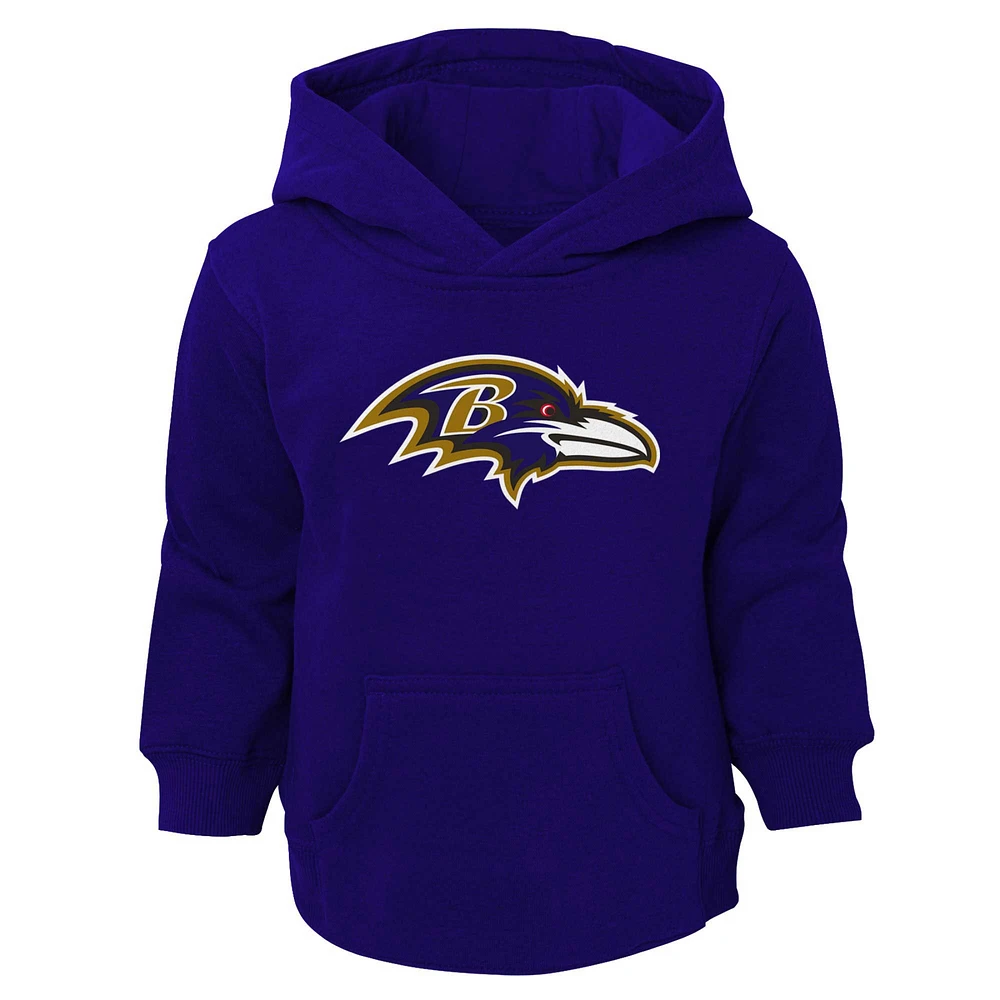 Sweat à capuche violet avec logo des Ravens de Baltimore pour tout-petit