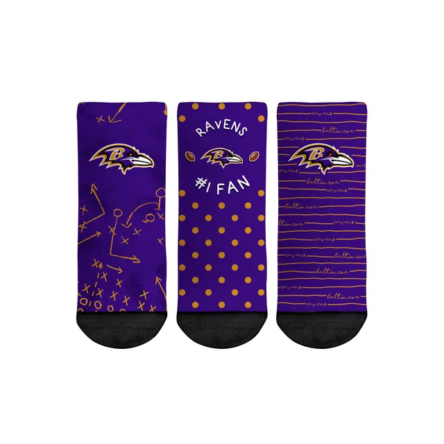 Lids Minnesota Vikings Rock Em Socks All-Over Logo Underwear and Crew Combo  Pack