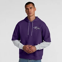 Unisex Fanatics  Purple Baltimore Ravens Sleek Elements Pullover Hoodie