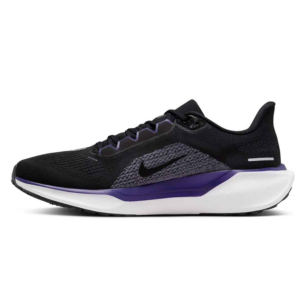 Chaussures de course unisexes Nike Zoom Pegasus 41 noires des Baltimore Ravens