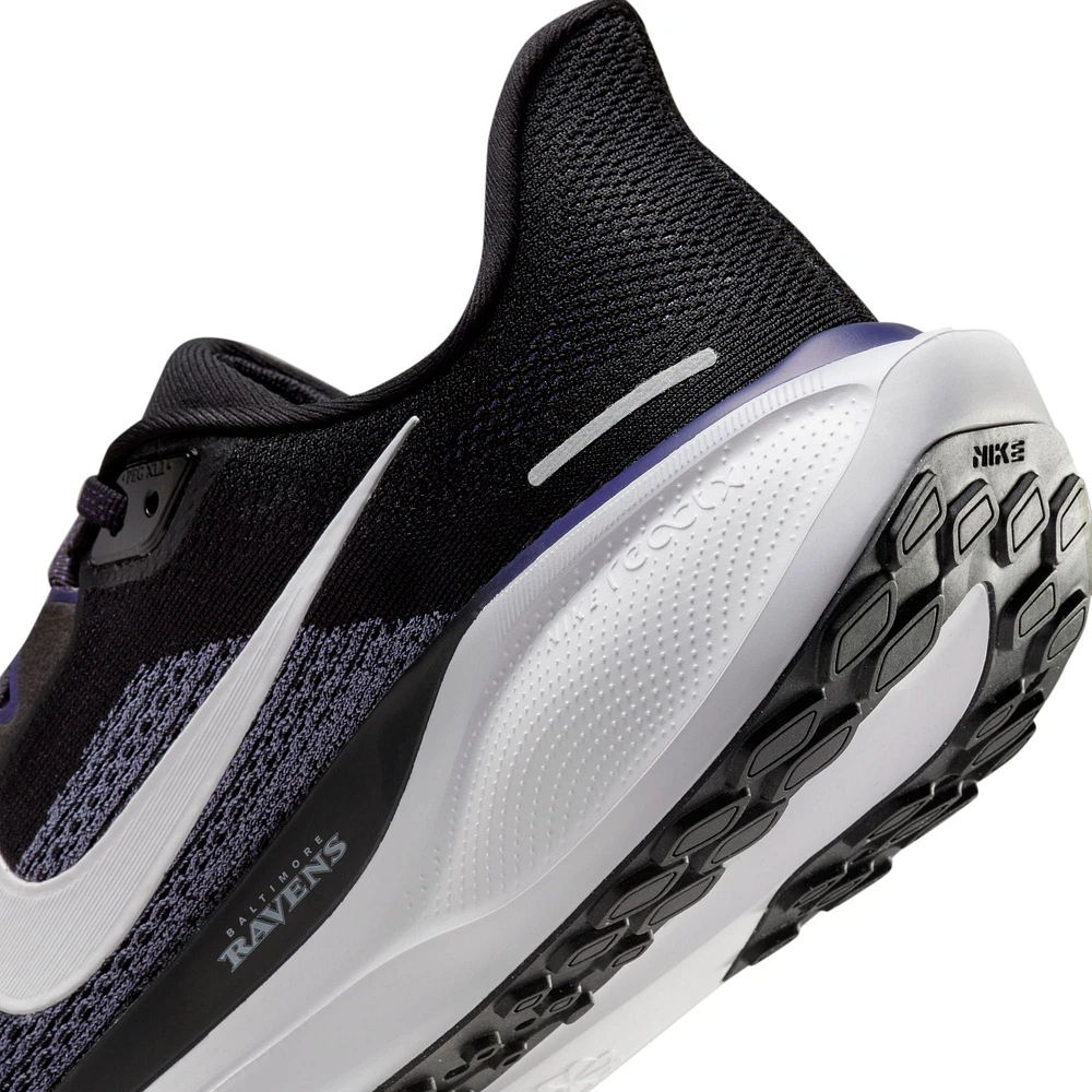 Chaussures de course unisexes Nike Zoom Pegasus 41 noires des Baltimore Ravens