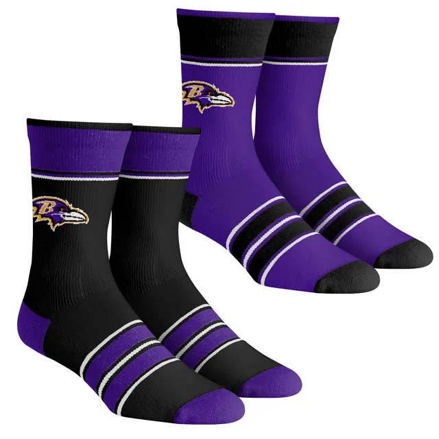 Minnesota Vikings Rock Em Socks Youth Split Face Mascot Crew Socks