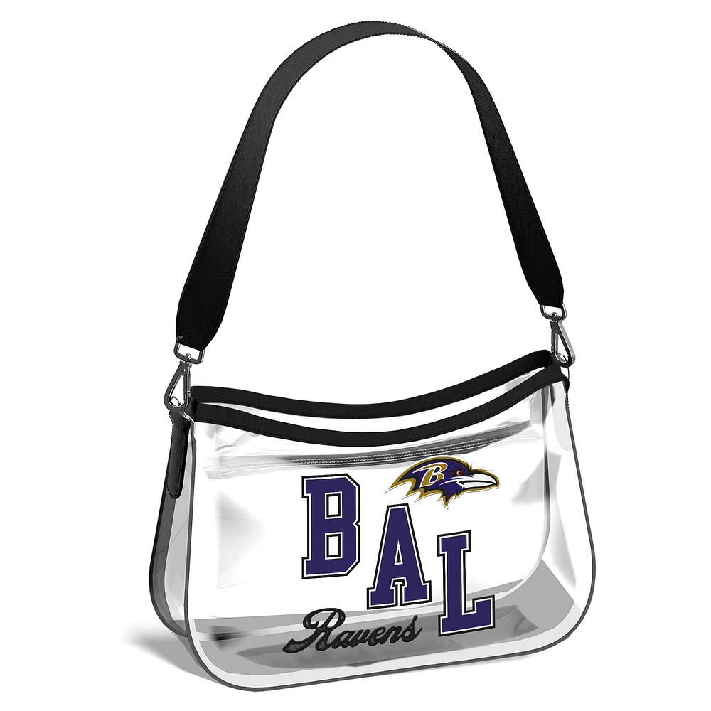 WEAR by Erin Andrews Baltimore Ravens Clear Stadium Mini Purse