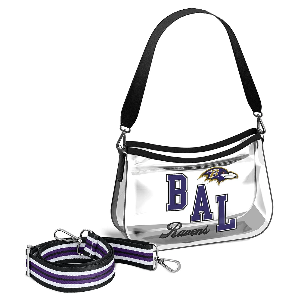 WEAR by Erin Andrews Baltimore Ravens Clear Stadium Mini Purse