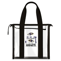 Sac fourre-tout WEAR by Erin Andrews Baltimore Ravens Stadium avec bordure aux couleurs de l'équipe