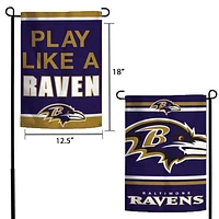 WinCraft Baltimore Ravens 12" x 18" Slogan Two-Sided Garden Flag