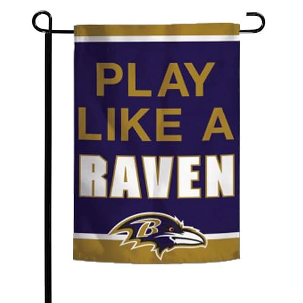 WinCraft Baltimore Ravens 12" x 18" Slogan Two-Sided Garden Flag