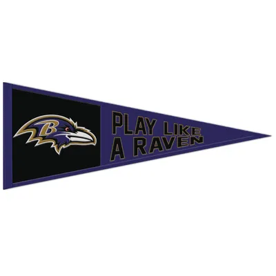 WinCraft Baltimore Ravens Fanion avec slogan 13" x 32"