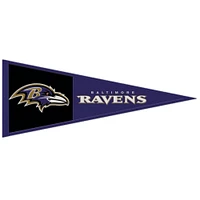 WinCraft Baltimore Ravens Fanion avec logo principal en laine 13" x 32"