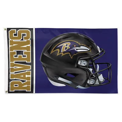 Baltimore Ravens WinCraft 3' x 5' Helmet Deluxe Single-Sided Flag