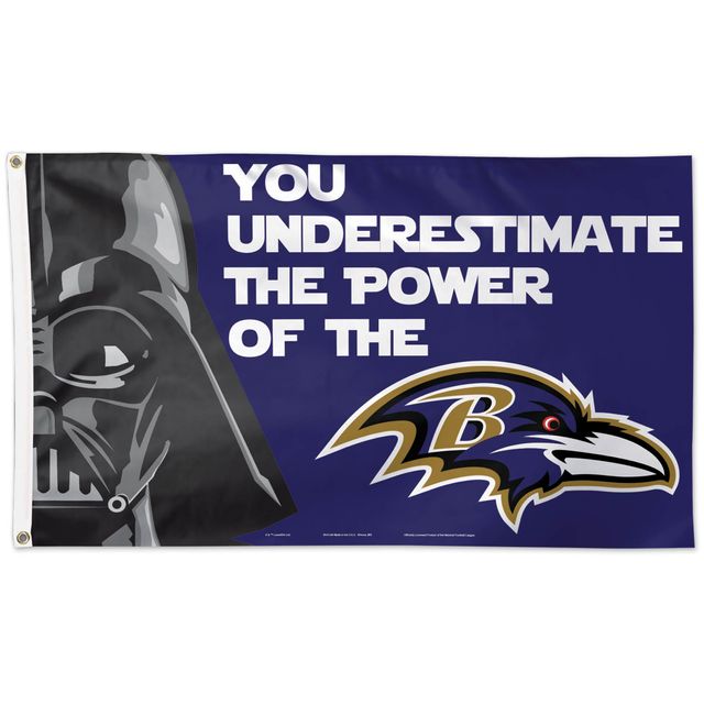 WinCraft Baltimore Ravens 3' x 5' Star Wars Deluxe - Drapeau simple face