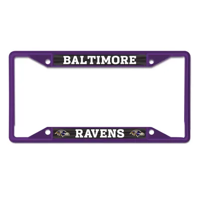 Baltimore Ravens WinCraft Chrome Color License Plate Frame