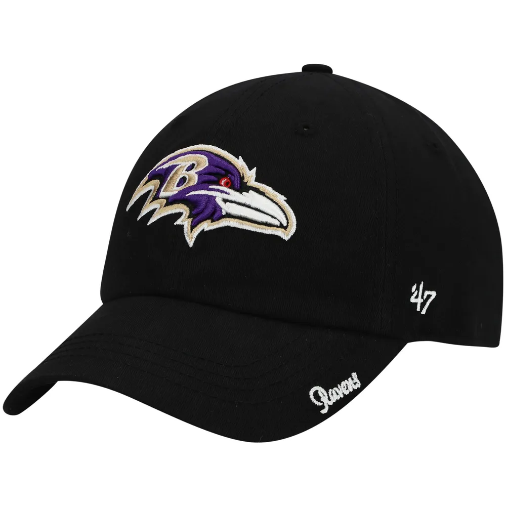 Lids Baltimore Ravens '47 Women's Miata Clean Up Primary Adjustable Hat -  Black