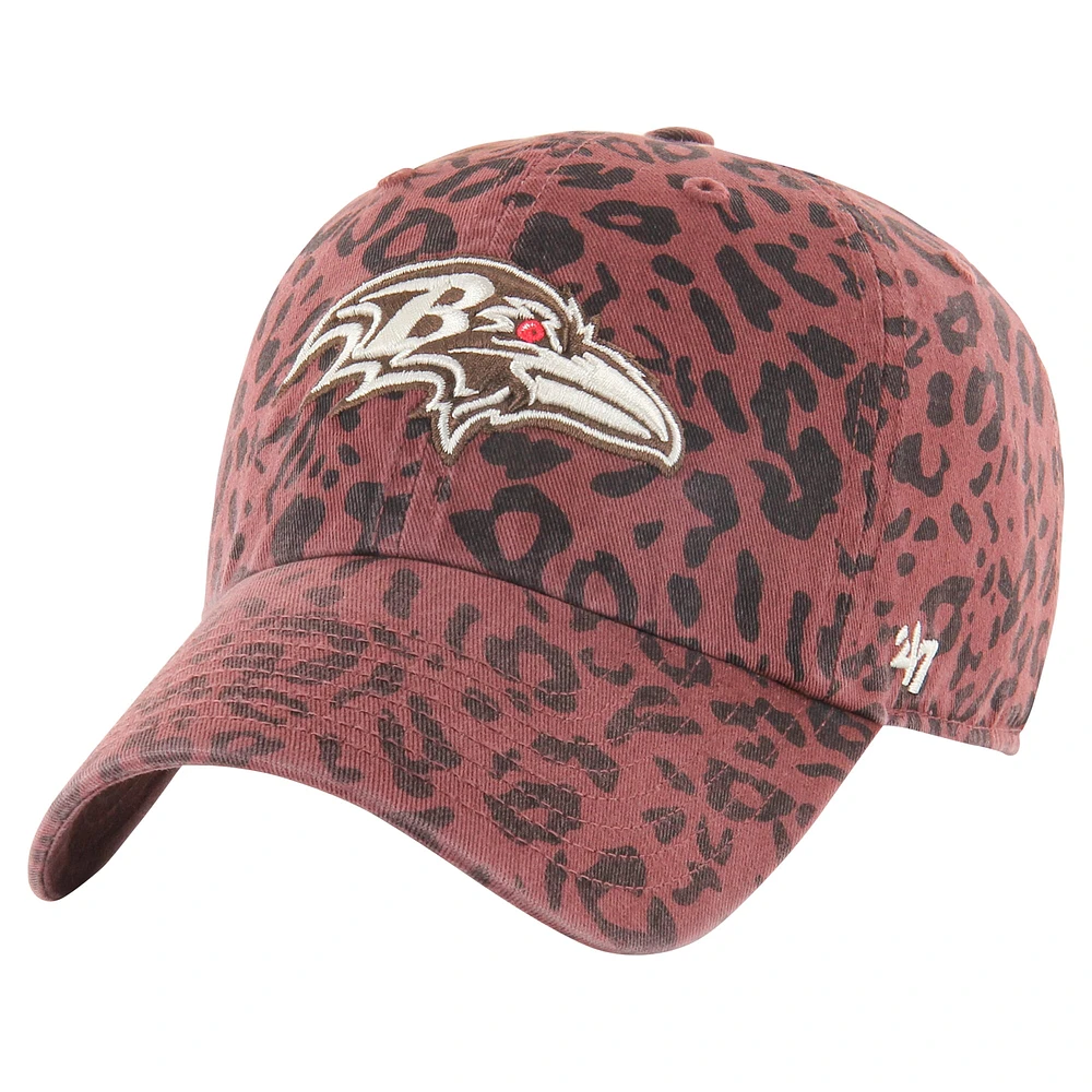 Casquette ajustable Tawny Clean Up des Baltimore Ravens marron '47 pour femme