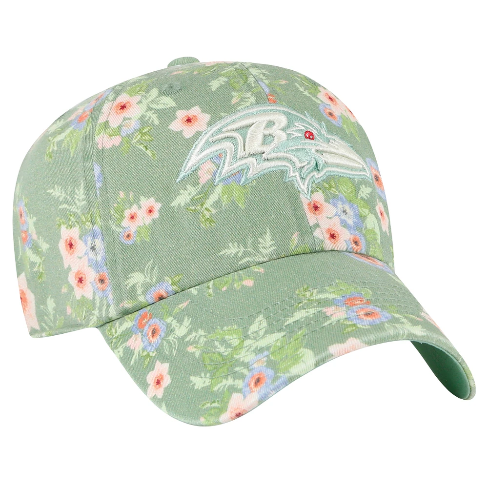 Casquette ajustable Meadow Garden Clean Up pour femme, modèle vert Baltimore Ravens '47