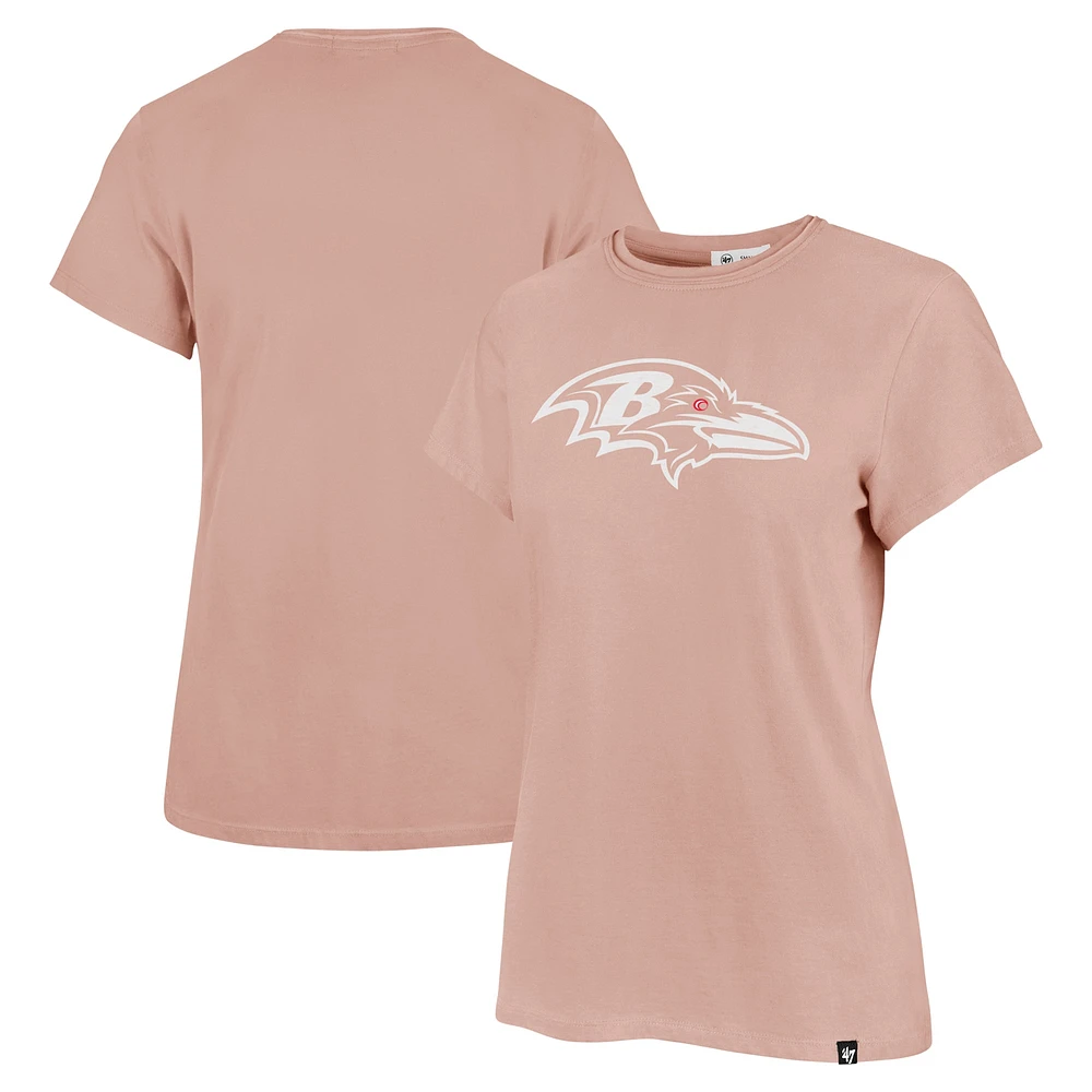 Women's '47  Light Pink Baltimore Ravens Premier Frankie T-Shirt