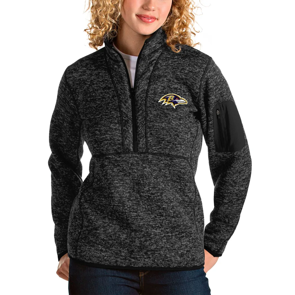 : Antigua Women's Heathered Gray Baltimore Ravens