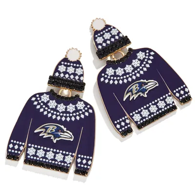 Baltimore Ravens BaubleBar Women's Sweater Earrings