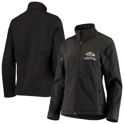 Baltimore Ravens Women's Full-Zip Sonoma Softshell Jacket - Black