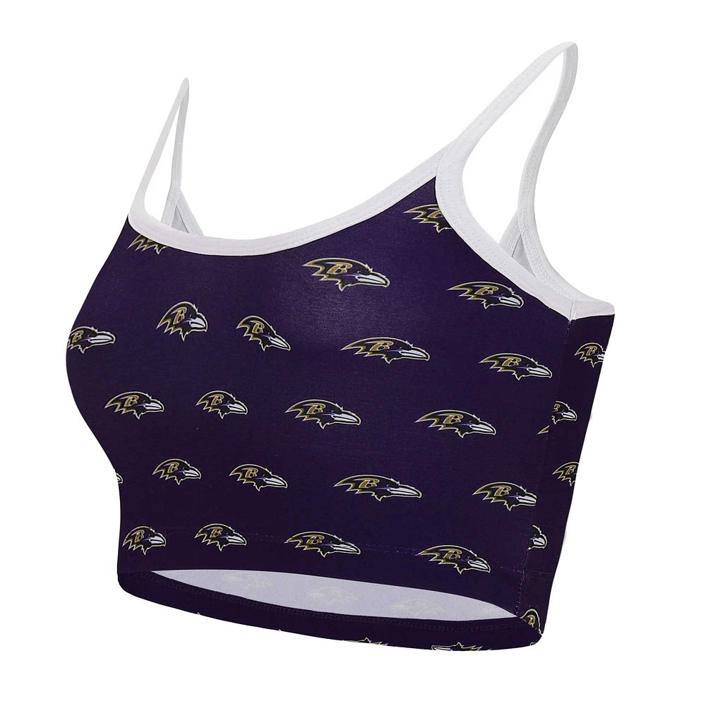 Bralette de salon jauge Concepts Sport violet Baltimore Ravens pour femmes