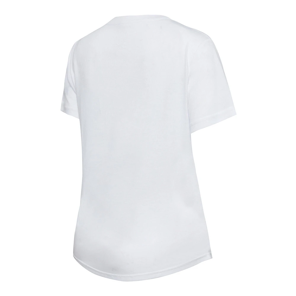 Ensemble haut à manches courtes et leggings Concepts Sport blanc/anthracite des Baltimore Ravens Sonata pour femme