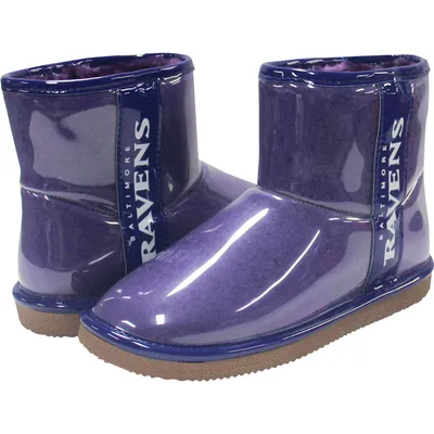 Bottes Cuce pour femmes Baltimore Ravens résistant à l'eau en faux mouton