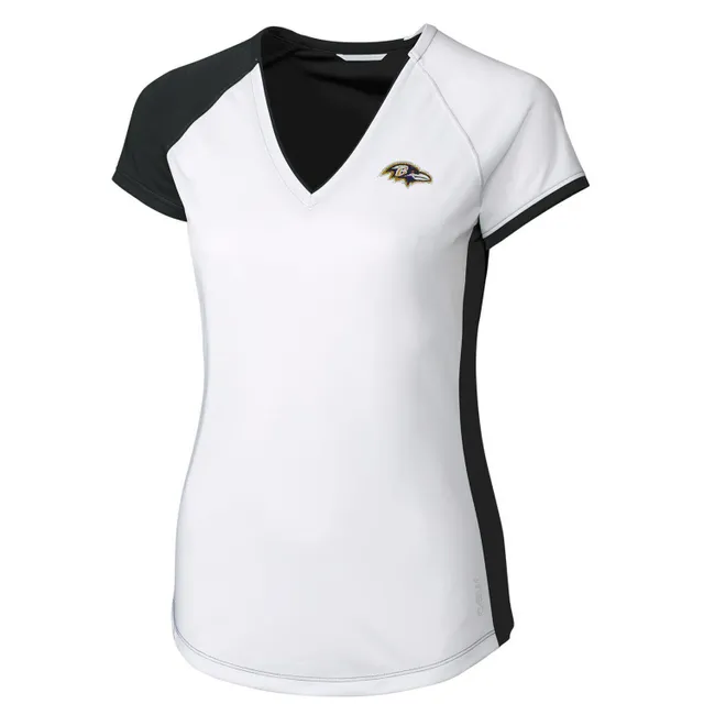 New Era Women's Baltimore Ravens Color Block Grey T-Shirt