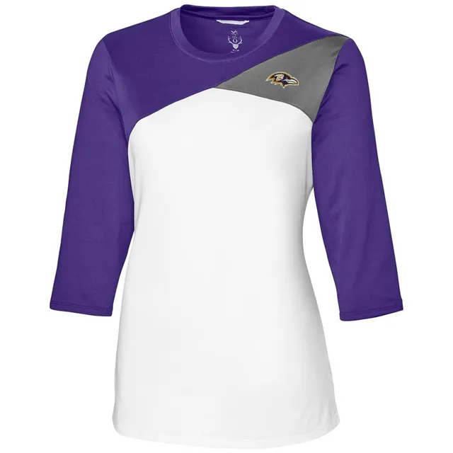 Women's Gray Baltimore Ravens Ravine T-Shirt 