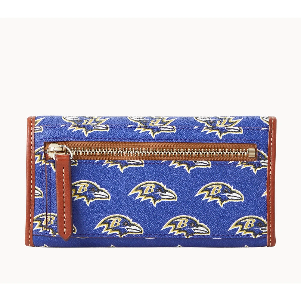 Pochette continentale couleur équipe Dooney & Bourke Baltimore Ravens pour femmes