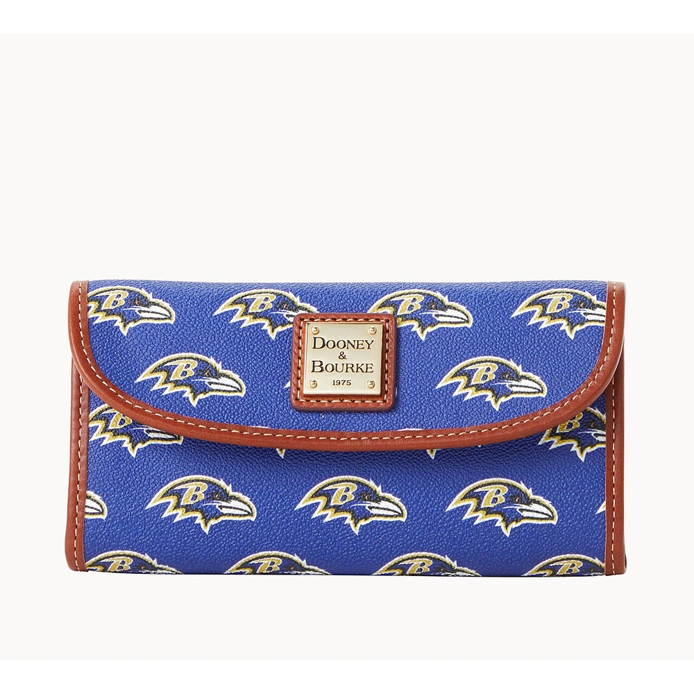 Pochette continentale couleur équipe Dooney & Bourke Baltimore Ravens pour femmes