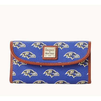 Women's Dooney & Bourke Baltimore Ravens Team Color Continental Clutch