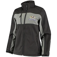 Veste Dunbrooke Black Baltimore Ravens Zephyr Softshell Full-Zip pour femme