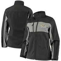 Veste Dunbrooke Black Baltimore Ravens Zephyr Softshell Full-Zip pour femme