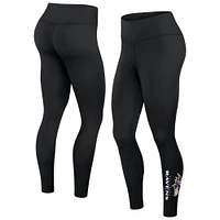 Women's Fanatics Black Baltimore Ravens Wordmark Stacked Leggings
