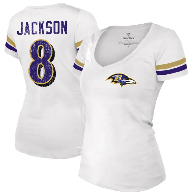 Women's Majestic Threads Lamar Jackson Camo Baltimore Ravens