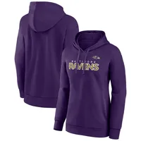 Women's Fanatics Branded Purple Baltimore Ravens Doubleface Slub Pullover  Hoodie