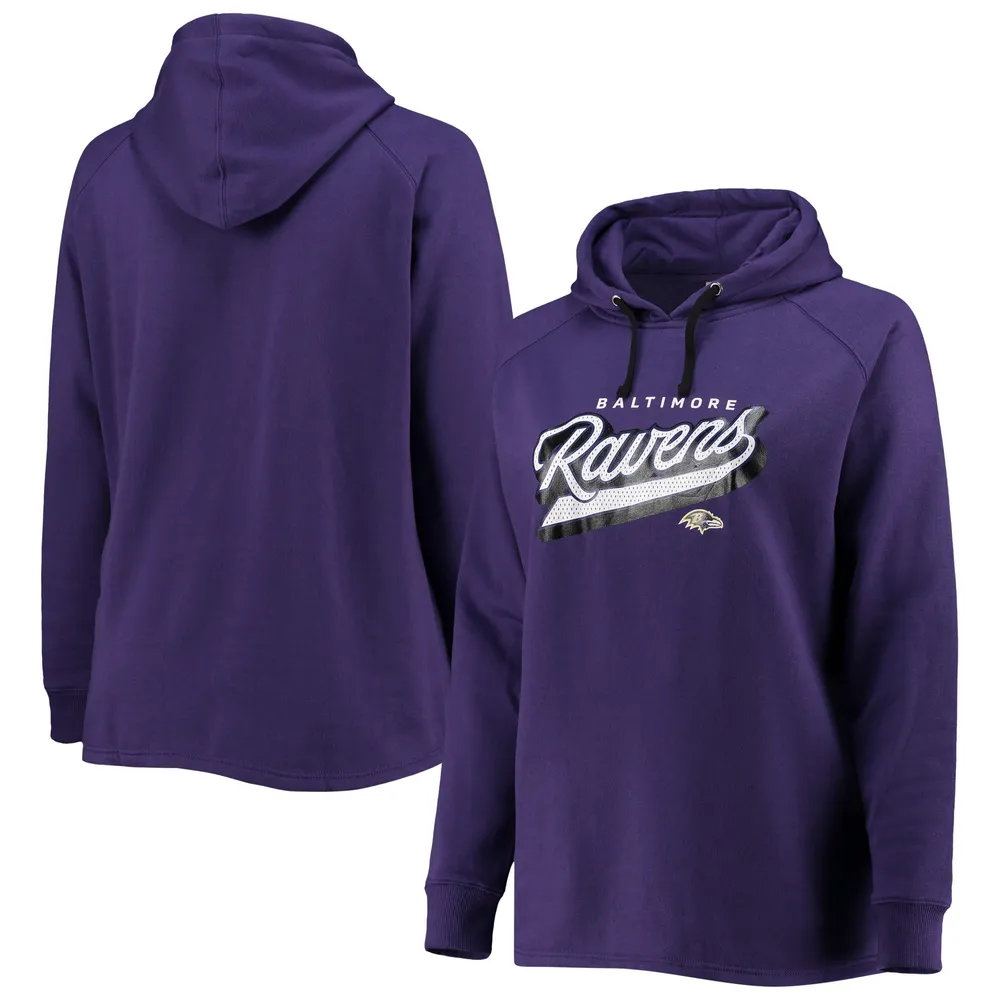Lids Baltimore Ravens Fanatics Branded Plus First Raglan Hoodie - Purple | Brazos Mall