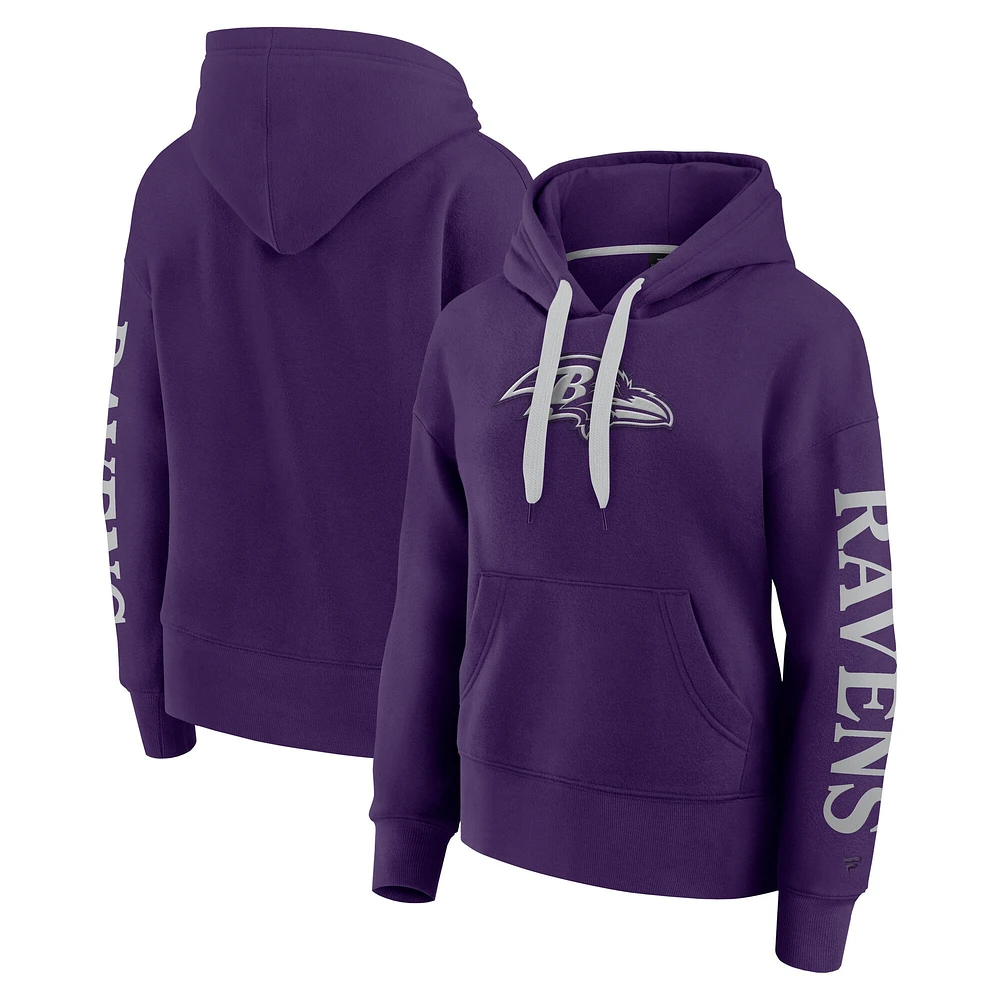 Sweat à capuche violet Fanatics Baltimore Ravens Elements Next pour femmes