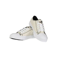 Women's FOCO Cream Baltimore Ravens Low Top Canvas Shoes