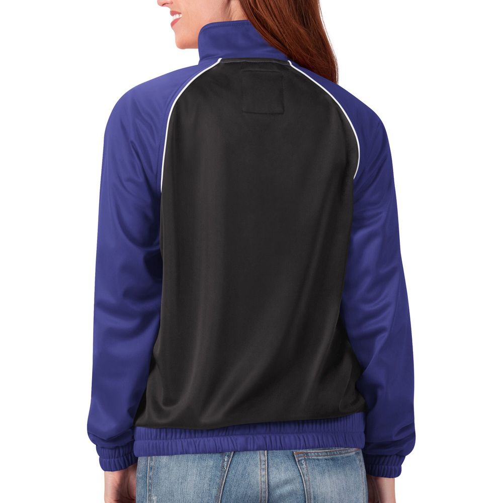 Women's G-III 4Her by Carl Banks Purple Baltimore Ravens Backfield Raglan - Full-Zip Track Jacket