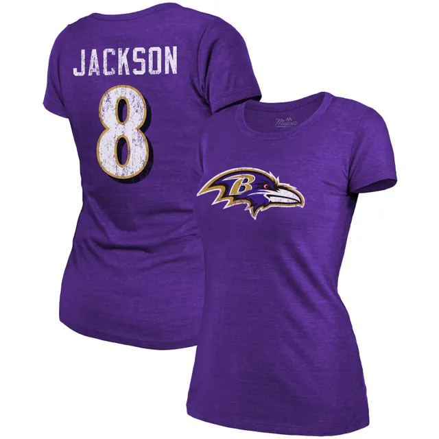 Women's Majestic Threads Justin Jefferson White Minnesota Vikings Name &  Number V-Neck T-Shirt