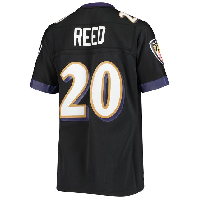 Maillot pour femme Mitchell & Ness Ed Reed noir Baltimore Ravens Legacy Replica Team
