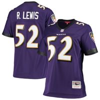 Ray Lewis Baltimore Ravens Mitchell & Ness Throwback Legacy Purple  Jersey Sz L